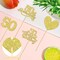 12 PCS 50th Anniversary Centerpiece Sticks Double Sided Gold Glitter